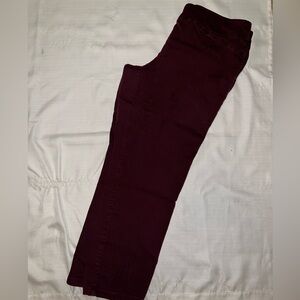 Dark reddish purple pants